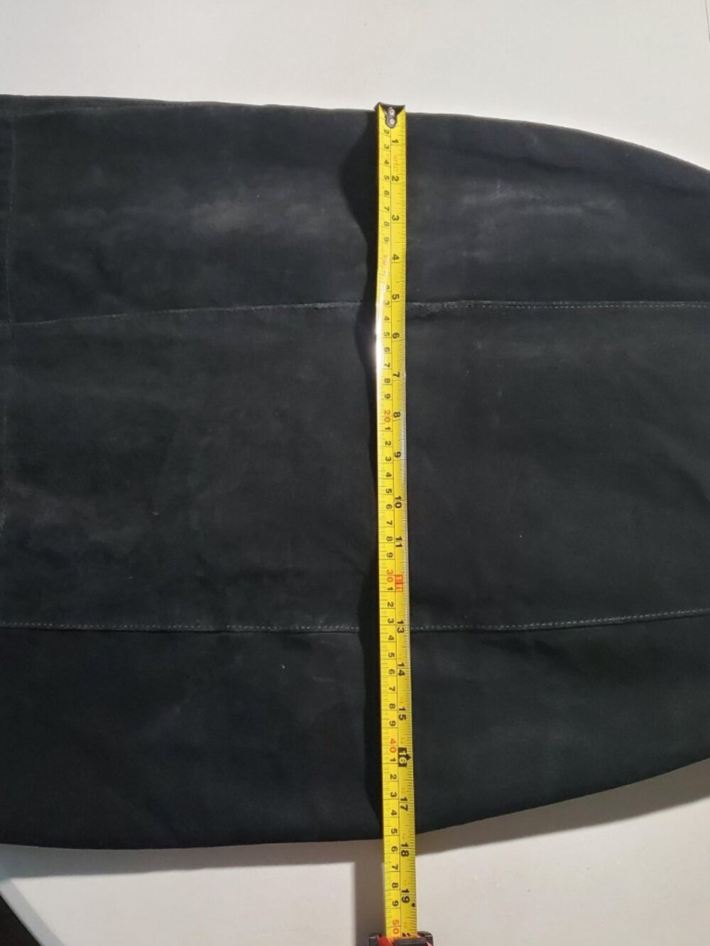 FoxRun Vintage 80s black suede skirt sz 9 - Picture 9 of 16